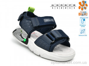 Босоніжки дитячі B60044F LED Bi&Ki синій оптом от Optomarket