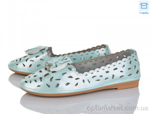 Купить Балетки жіночі B603-6 Fuguiyun блакитний