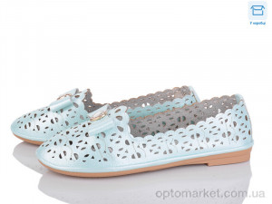 Купить Балетки жіночі B605-5 Fuguiyun блакитний