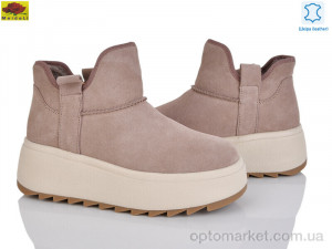 Купить Уги жіночі B7788-6 apricot Mei De Li бежевий