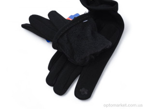 Рукавички жіночі B9-85 black Number one чорний  оптом от Optomarket