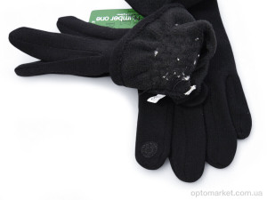 Рукавички жіночі B9-99 black Number one чорний  оптом от Optomarket