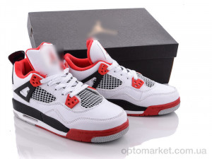 Купить Кросівки унісекс B9035-12 ліцензія J.rdan білий