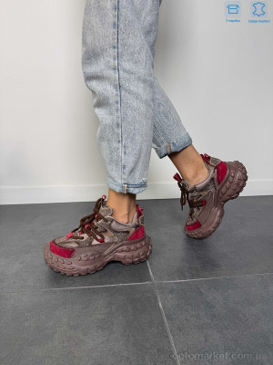 Кросівки жіночі BA1001-1 wine Camille бордовий  оптом от Optomarket