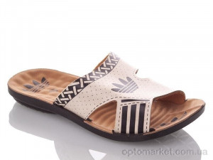 Купить Шльопанці дитячі BAdik-A-beige-black Demur бежевий