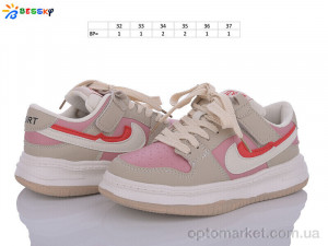 Кросівки дитячі BD3489-6C Bessky рожевий  оптом от Optomarket