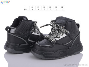 Кросівки дитячі BE3417-1B Bessky чорний  оптом от Optomarket