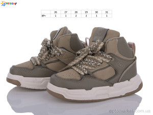 Кросівки дитячі BE3417-4B Bessky коричневий  оптом от Optomarket