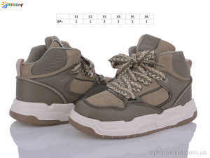 Кросівки дитячі BE3417-4C Bessky коричневий  оптом от Optomarket