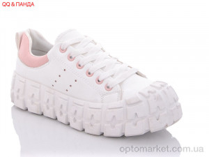 Купить Кросівки жіночі BK18 white-pink QQ shoes білий