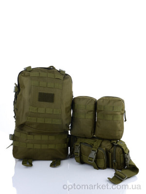 Рюкзак чоловічі BK2437 green Superbag зелений  оптом от Optomarket