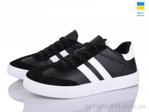 Купить Кросівки унісекс B&R 603 чорний-білий B&R чорний