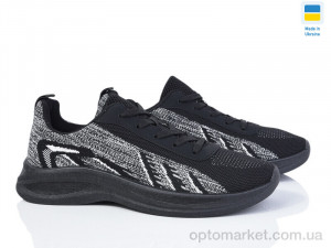 Купить Кросівки чоловічі B&R 7000 чорний-сірий B&R чорний