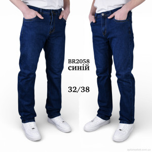 Джинси чоловічі BR2058 Baronjns синій  оптом от Optomarket