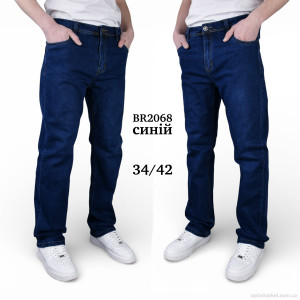 Джинси чоловічі BR2068 Baronjns синій  оптом от Optomarket