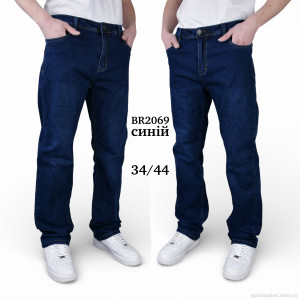 Джинси чоловічі BR2069 Baronjns синій  оптом от Optomarket