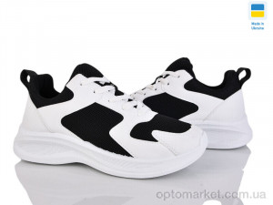 Купить Кросівки унісекс B&R236 чорний Bromen білий