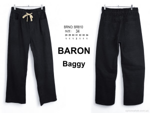 Джинси чоловічі BR810 Baron чорний  оптом от Optomarket