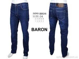 Джинси чоловічі BR9246 Baron синій  оптом от Optomarket