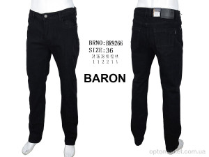 Джинси чоловічі BR9266 Baron чорний  оптом от Optomarket