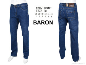 Джинси чоловічі BR9407 Baron синій  оптом от Optomarket