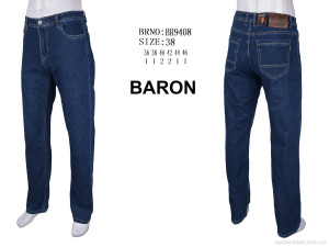 Джинси чоловічі BR9408 Baron синій  оптом от Optomarket