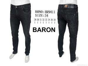 Джинси чоловічі BR9411 Baron чорний  оптом от Optomarket