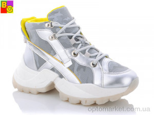 Купить Черевики жіночі BSK21-39-0228 BG срібний