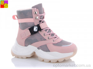 Купить Черевики жіночі BSK21-41-1202 BG рожевий