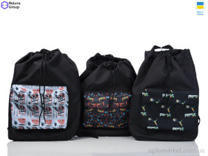 Рюкзак-мішок унісекс BX001-5 mix Reluna Group мікс  оптом от Optomarket