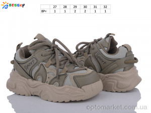 Кросівки дитячі BY3667-3B Bessky хакі  оптом от Optomarket