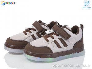 Купить Кросівки дитячі BY3892-6B LED Bessky коричневий