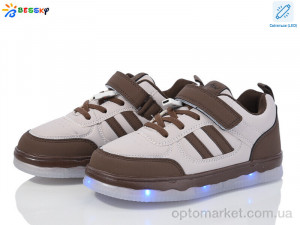 Купить Кросівки дитячі BY3892-6C LED Bessky коричневий