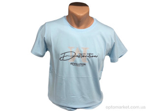 Купить Футболка чоловічі C002 блакитний R.V.C.A. блакитний