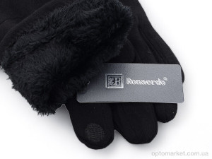 Рукавички чоловічі C010 black Ronaerdo чорний  оптом от Optomarket