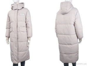 Пальто жіночі C6809 beige (09081) JINGPINFUSHI бежевий  оптом от Optomarket