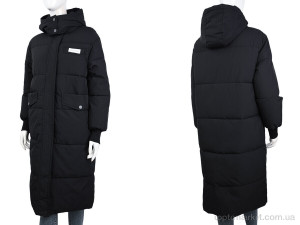 Пальто жіночі C6809 black (09081) JINGPINFUSHI чорний  оптом от Optomarket