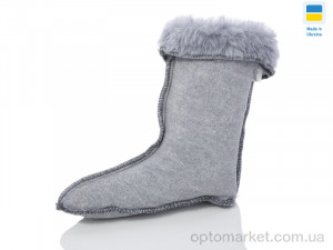 Вкладиш в чобіт дитячі Чулок хутро 23-26 Litma сірий  оптом от Optomarket