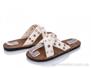Купить Шльопанці жіночі CK98812-4 Girnaive бежевий