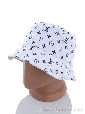 Панама унісекс CL007-9 white L.uis Vuitton білий  оптом от Optomarket