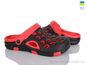 Купить Крокси чоловічі Cross М308 чорно-червоний Cross чорний