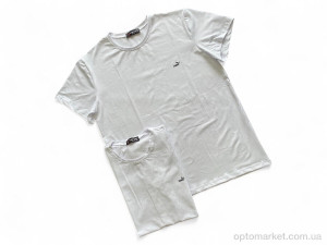 Футболка чоловічі D1-3 white Verton білий  оптом от Optomarket