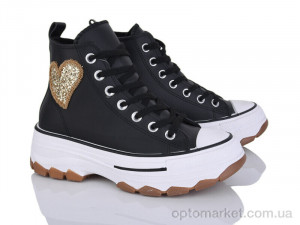 Купить Кеди жіночі D2399-1 Girnaive чорний