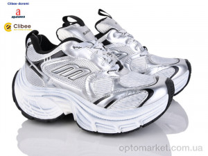Купить Кросівки жіночі D23991 white-grey Apawwa срібний