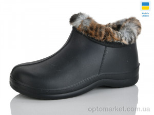 Купить Чоботи з піни жіночі D33 хутро чорний Selena чорний