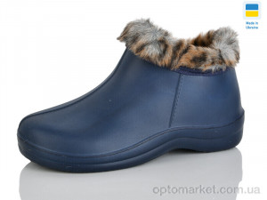 Купить Чоботи з піни жіночі D33 хутро синій Selena синій