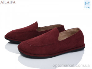 Купить Мокасини жіночі D801-6 The Row бордовий