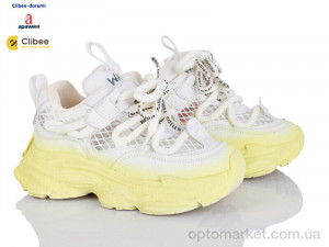 Купить Кросівки дитячі D86609-1 white-yellow Apawwa білий