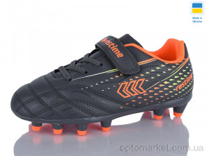 Купить Футбольне взуття дитячі DDB26713-2 d.grey-salat-orange Restime сірий