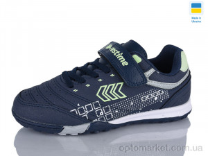 Купить Футбольне взуття дитячі DDB26719-1 navy-olive Restime синій
